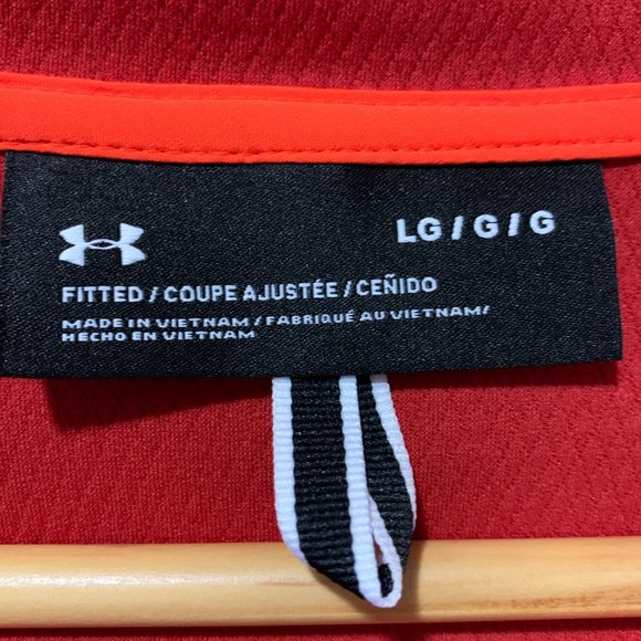Under Armour Fitted Coupe Ajustee Cenido Orange - Picture 3 of 5